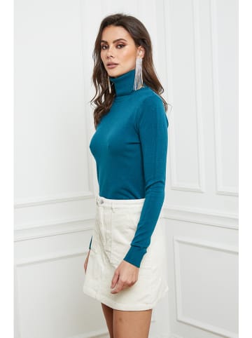 So Cachemire Rollkragenpullover "Empoli" in Petrol