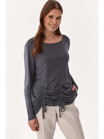 TATUUM Leinen-Bluse in Grau
