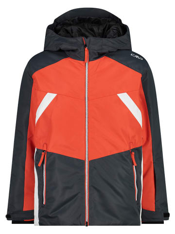CMP Kurtka narciarska w kolorze pomarańczowo-antracytowym