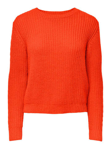 Pieces Sweter "Cassandra" w kolorze czerwonym