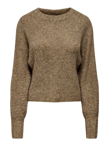 ONLY Sweter "Chunky" w kolorze szarobrązowym