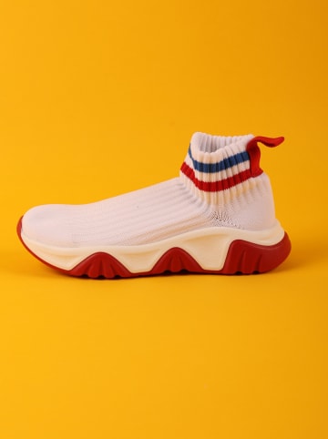 Denokids Sneakers "Wilson" crème/rood