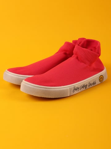 Denokids Sneakersy "Komik" w kolorze czerwonym