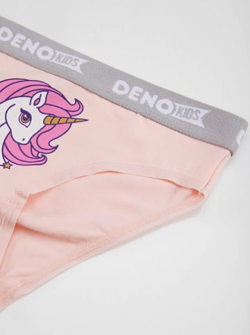 Denokids 2-częściowy zestaw bielizny "Unicorn" w kolorze jasnoróżowym