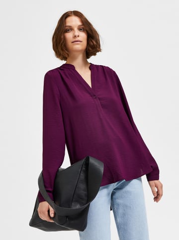 SELECTED FEMME Blouse "Mivia" pruimkleurig