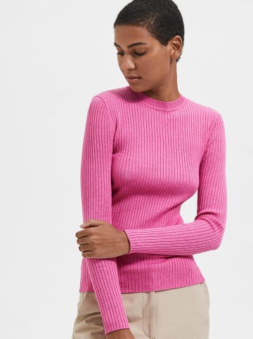 SELECTED FEMME Sweter "Lydia" w kolorze różowym