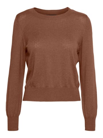 Vero Moda Sweter "Frederikke" w kolorze brązowym