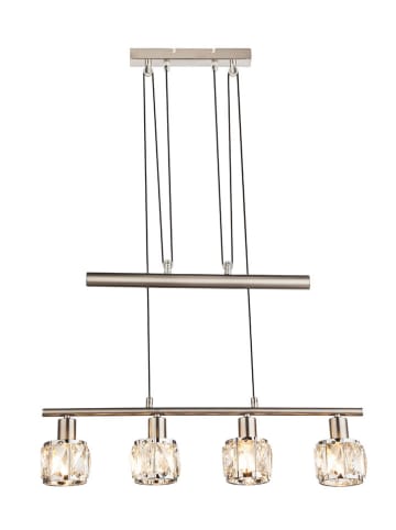 Globo lighting Hanglamp "Kris" chroomkleurig - (L)60 x (B)9,2 x (H)160 cm