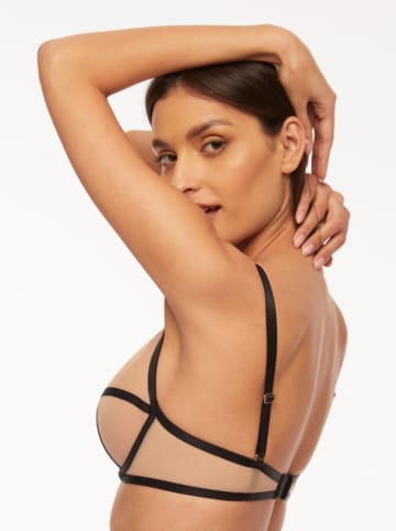 Kinga Bügel-BH "Contour" in Beige/ Schwarz