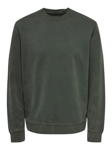 ONLY & SONS Sweatshirt "Ron" donkergroen