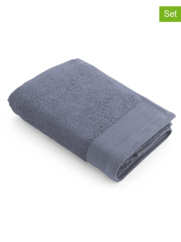 Walra 2-delige set: handdoeken "Soft Cotton" blauw