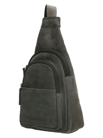 HIDE & STITCHES Skórzany plecak w kolorze czarnym - 18 x 33 x 8,5 cm