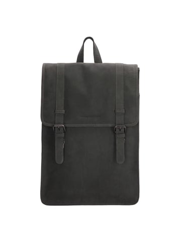 HIDE & STITCHES Skórzany plecak w kolorze czarnym - 29 x 40 x 8 cm
