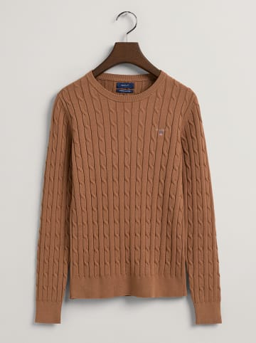 Gant Sweter w kolorze karmelowym