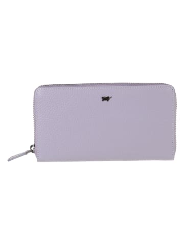 Braun Büffel Leder-Geldbörse in Lila - (B)19 x (H)10 x (T)2 cm