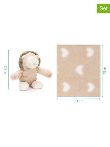 Fillikid 2-delige set: knuffeldier en deken "Leeuw" - vanaf de geboorte