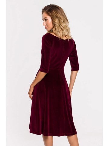 made of emotion Sukienka w kolorze burgundowym