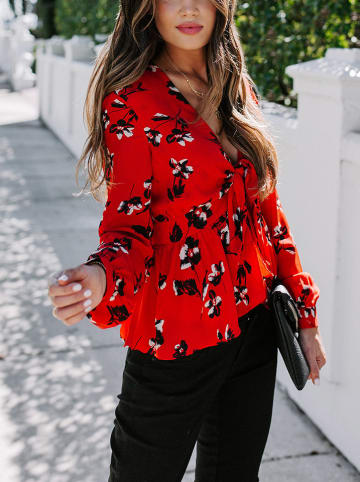 Milan Kiss Blouse rood/meerkleurig