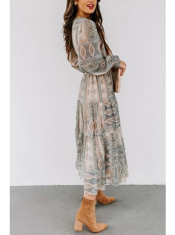 Milan Kiss Kleid in Grey/printed