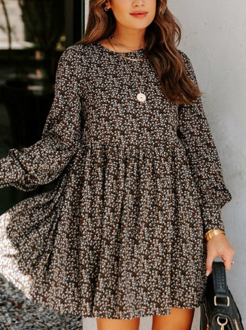 Milan Kiss Kleid in Schwarz/ Braun/ Weiß