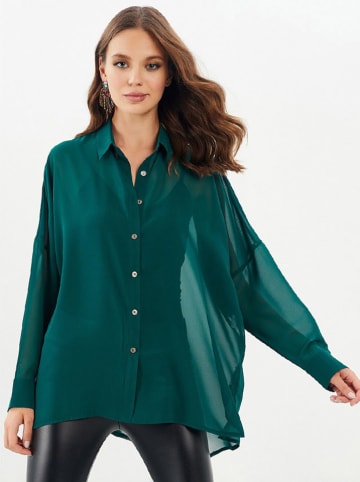 Milan Kiss Blouse - comfort fit - petrol