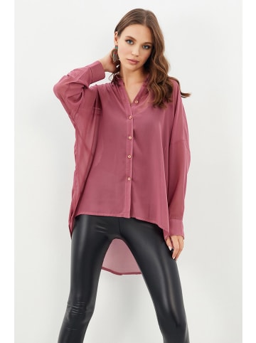 Milan Kiss Koszula - Comfort fit - w kolorze szaroróżowym