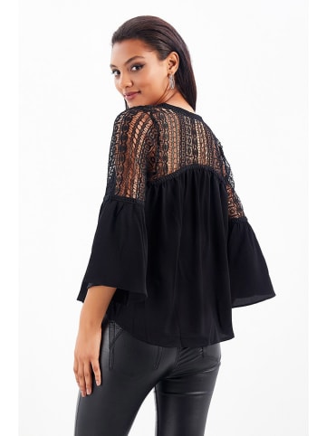 Milan Kiss Bluse in Schwarz