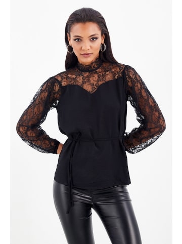 Milan Kiss Bluse in Schwarz