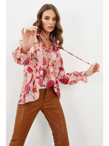 Milan Kiss Bluse in Rosa/ Rot
