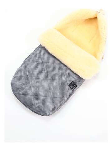 Kaiser Naturfellprodukte Lammfell-Fußsack "Natty"  in Anthrazit - (L)85 x (B)45 cm