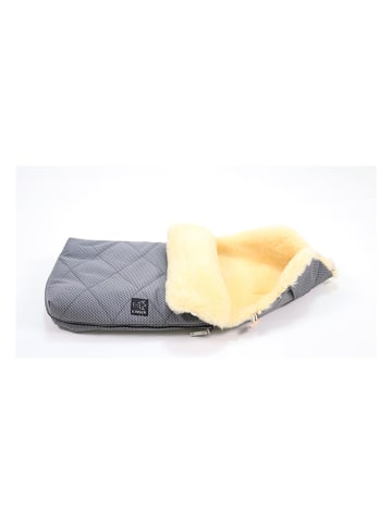Kaiser Naturfellprodukte Lammfell-Fußsack "Natty"  in Anthrazit - (L)85 x (B)45 cm