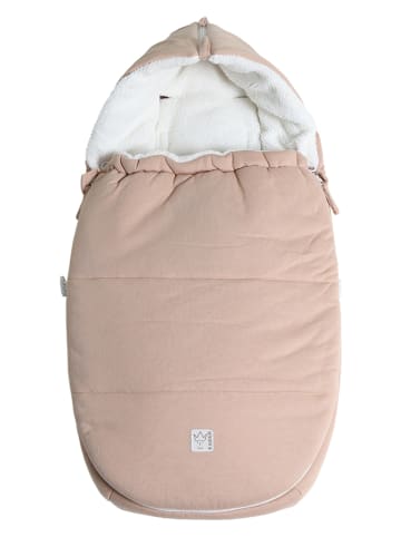 Kaiser Naturfellprodukte Voetenzak voor babyzitje "Jersey Hood" beige - (L)80 x (B)40 cm