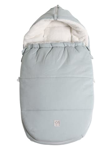 Kaiser Naturfellprodukte Śpiworek "Jersey Hood" w kolorze szarym do fotelika- 80 x 40 cm