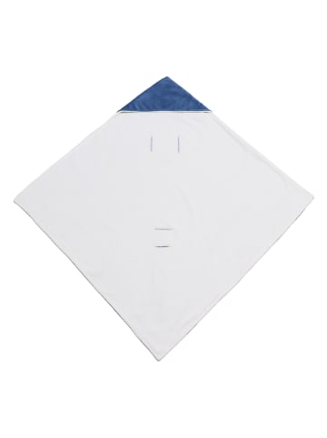 Kaiser Naturfellprodukte Becik "Winter Wrap" w kolorze niebieskim - 85 x 85 cm