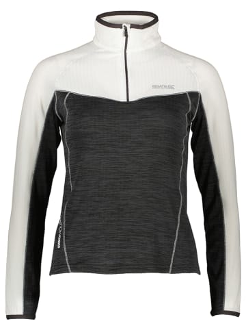 Regatta Fleecepullover "Hepley" in Schwarz/ Weiß