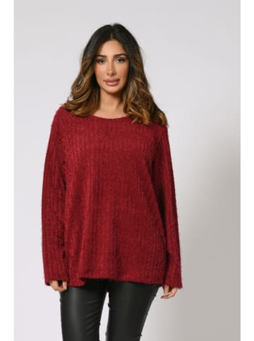 Plus Size Company Pullover "Gural" in Bordeaux