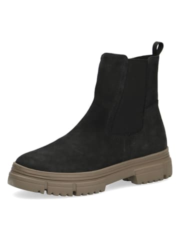 Caprice Leder-Boots in Schwarz/ Beige