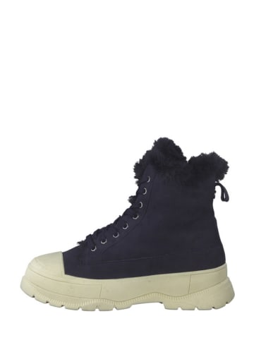 Caprice Leder-Sneakers in Dunkelblau