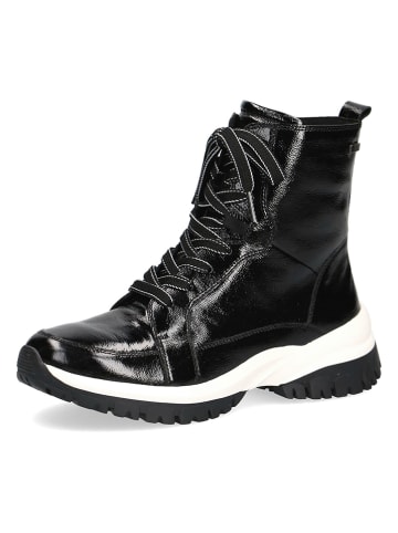 Caprice Leren boots zwart/wit