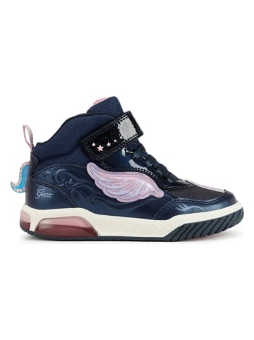 Geox Sneakers "Inek" donkerblauw/roze