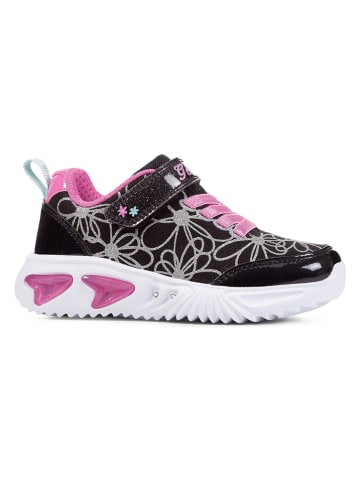 Geox Sneakersy "Assister" w kolorze czarno-różowym