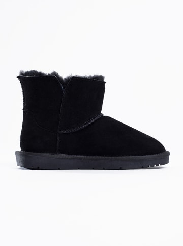 NICEBAY Leren winterboots "Jaida" zwart