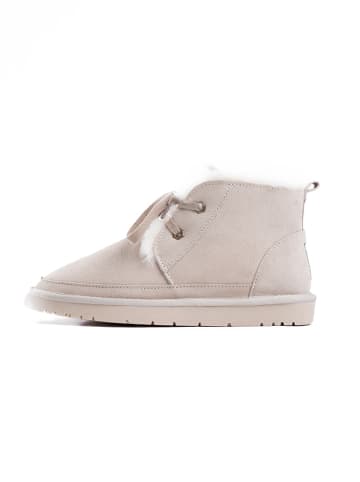 NICEBAY Leren winterboots "Colette" crème