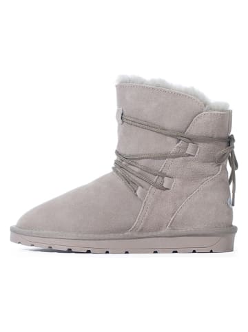 NICEBAY Leder-Winterboots "Leala" in Hellgrau