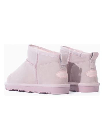 NICEBAY Leren winterboots "Minaki" lichtroze