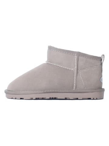 NICEBAY Leren enkelboots "Minaki" lichtgrijs