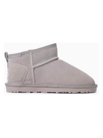 NICEBAY Leren enkelboots "Minaki" lichtgrijs