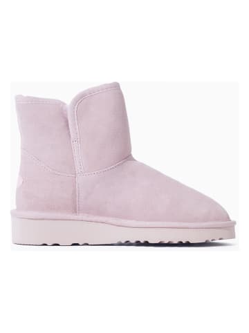 NICEBAY Leren winterboots "Wilma" lichtroze