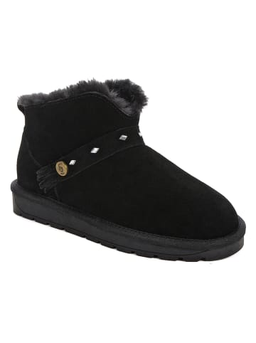 NICEBAY Leder-Winterboots "Gikado" in Schwarz