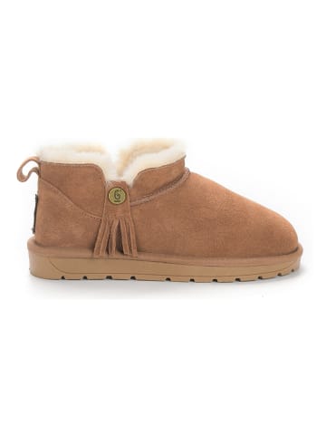 NICEBAY Leren winterboots "Gikila" lichtbruin